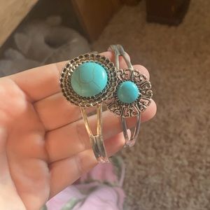 Turquoise bracelet set